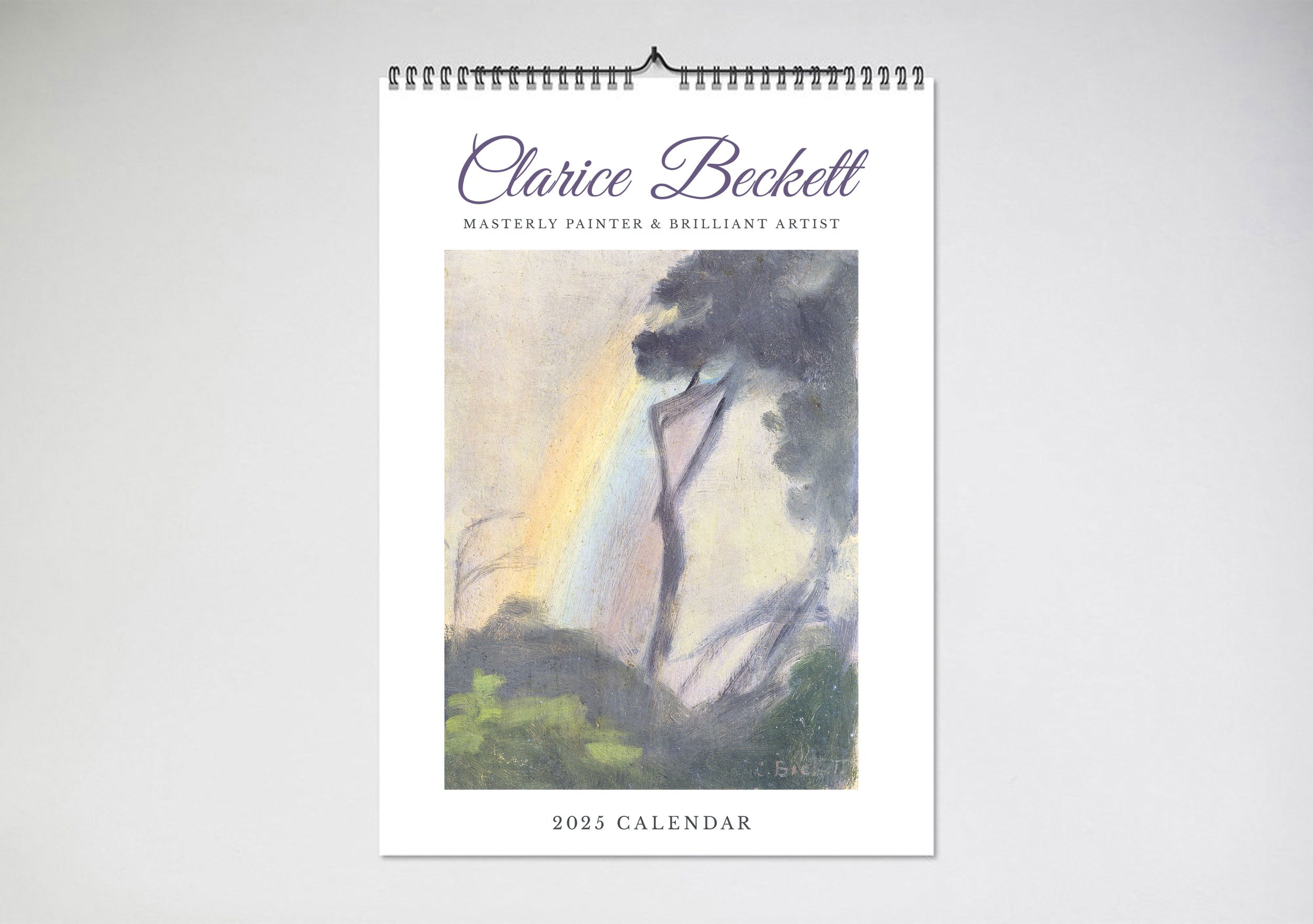 Clarice Beckett 2025 Wall Calendar from Blue Island Press Unique