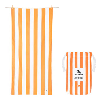 Large Ipanema Orange Beach Towel - Cabana Collection