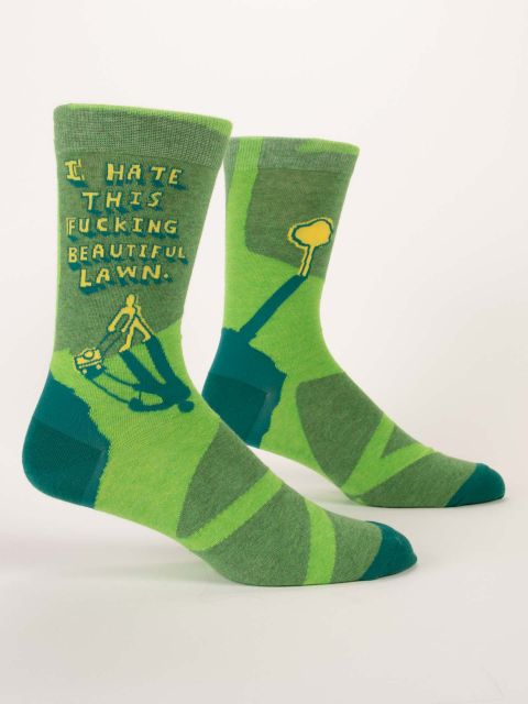 Fucking Beautiful Lawn Men's Socks