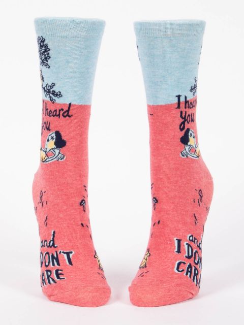 I Heard You and I Don't Care Women's Socks