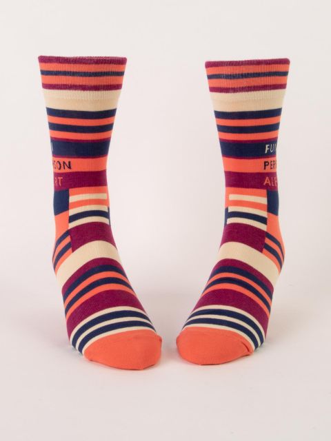 Fun Person Alert Men's Socks