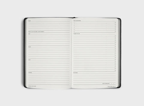 Classic 2025 Diary - Weekly - A5 - Soft Cover - Black