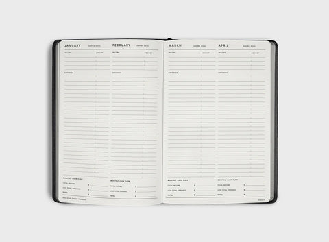 Bold Goal Digger 2025 Weekly Diary - Soft Cover - Black