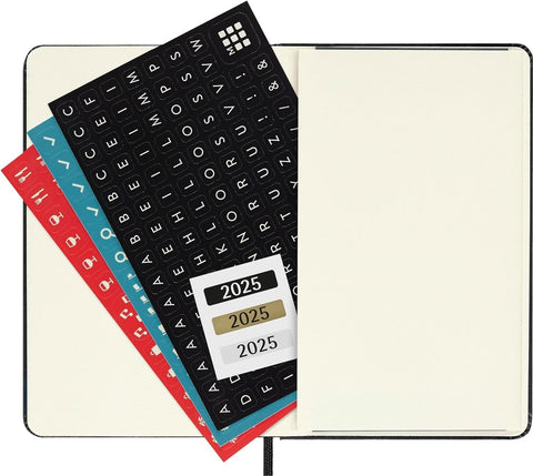 Daily Hard Cover 2025 Diary - Pocket - Black