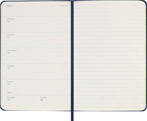 Weekly Hard Cover 2025 Diary - Large - Sapphire Blue