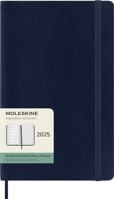 Weekly Soft Cover 2025 Diary - Large - Sapphire Blue