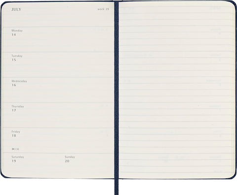 Weekly Hard Cover 2025 Diary - Pocket - Sapphire Blue