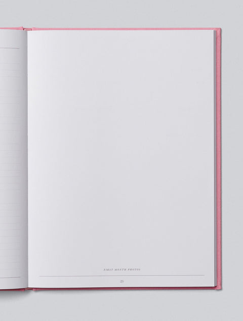 The First Five Years Pink Baby Journal