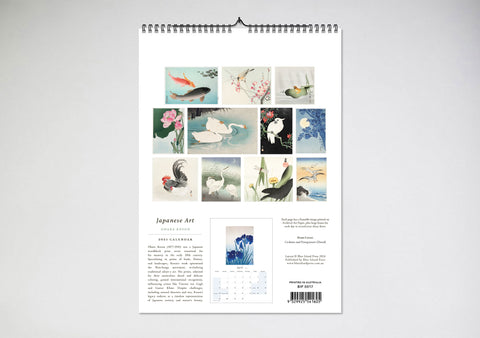 Japanese Art by Ohara Koson 2025 Wall Calendar