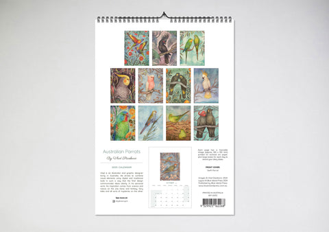 Australian Parrots By Vlad Stankovic 2025 Wall Calendar