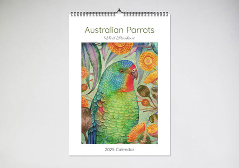 Australian Parrots By Vlad Stankovic 2025 Wall Calendar