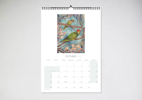 Australian Parrots By Vlad Stankovic 2025 Wall Calendar