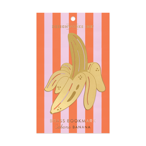 Cabana Banana Brass Bookmark