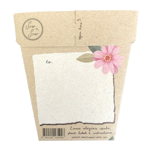 Happy Birthday Zinnia Gift Card