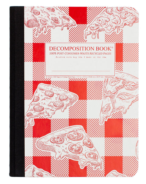 Pizza Large Ruled Notebook