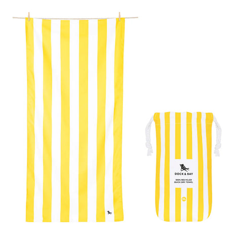 Extra Large Beach Towel Boracay Yellow - Cabana Collection