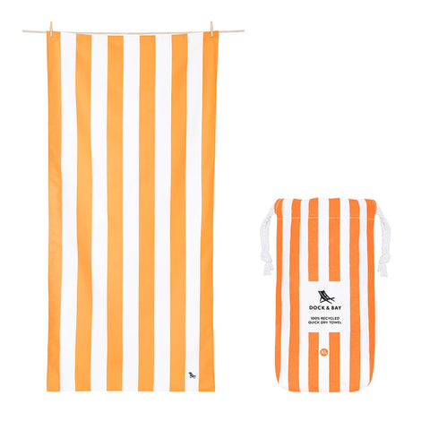 Extra Large Beach Towel Ipanema Orange - Cabana Collection