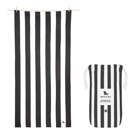 Extra Large Beach Towel Kamari Charcoal - Cabana Collection