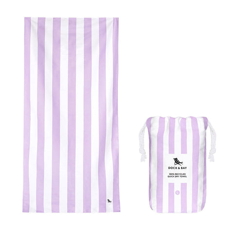 Large Beach Towel Lombok Lilac - Cabana Light Collection