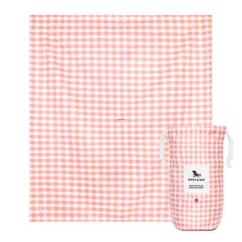 Extra Large Strawberries & Cream Picnic Blanket