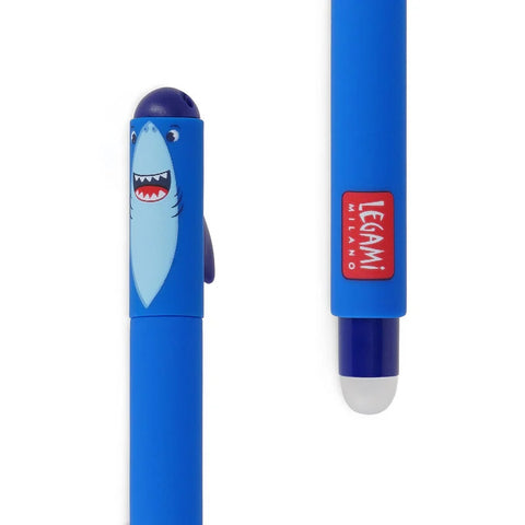 Shark Erasable Gel Pen - Blue Ink