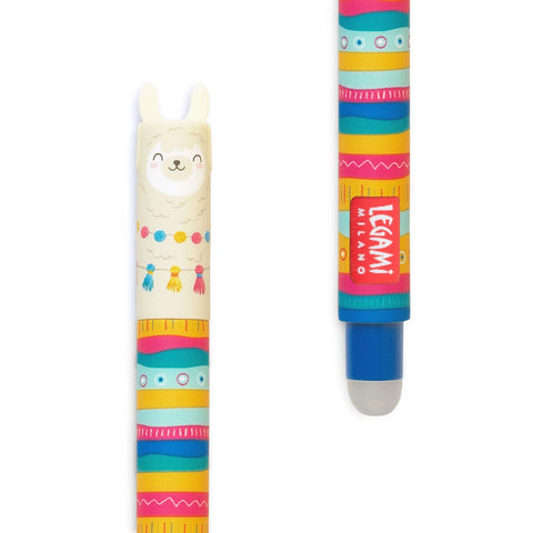 Llama Erasable Gel Pen - Blue Ink