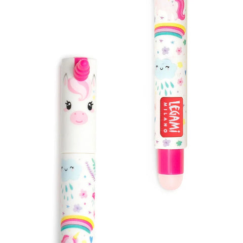 Unicorn Erasable Gel Pen - Pink Ink