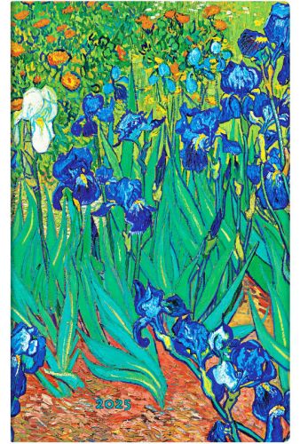 Van Gogh's Irises Maxi Horizontal Softcover Flexi Weekly Planner 2025