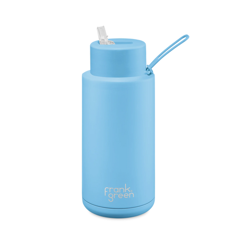 1L Ceramic Reusable Bottle - Sky Blue