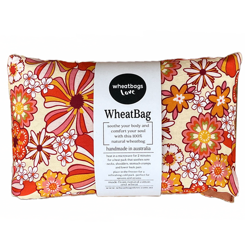 Groovy Flowers Orange Wheatbag