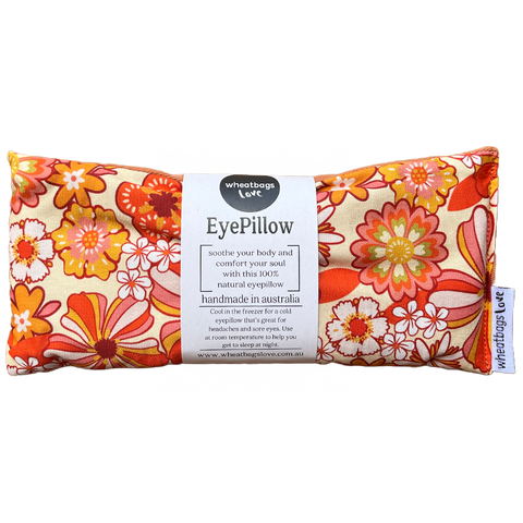 Groovy Flowers Orange Eyepillow