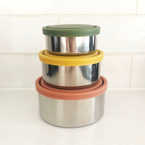 Round Nesting Container Trio - Autumn Collection