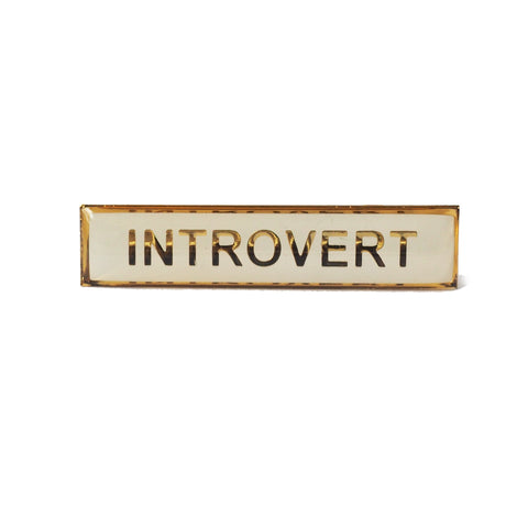 Introvert Enamel Pin