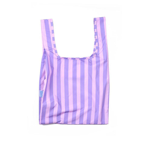 Reusable Bag Medium Purple Stripes