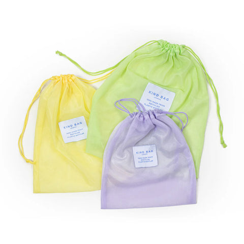 Set of 3 Reusable Mesh Bags