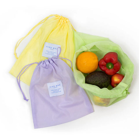 Set of 3 Reusable Mesh Bags