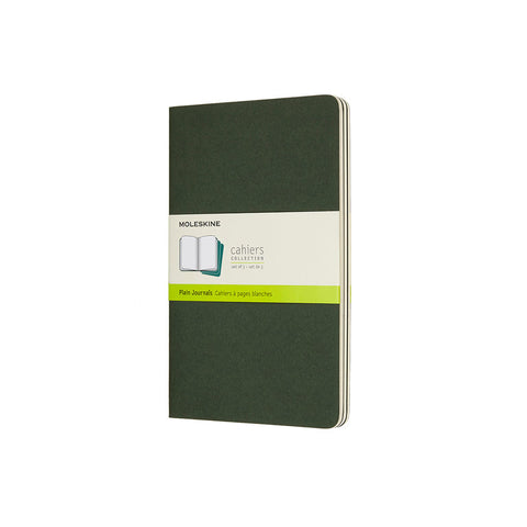 Cahier Notebook - Set of 3 - Ruled - Large - Myrtle Green