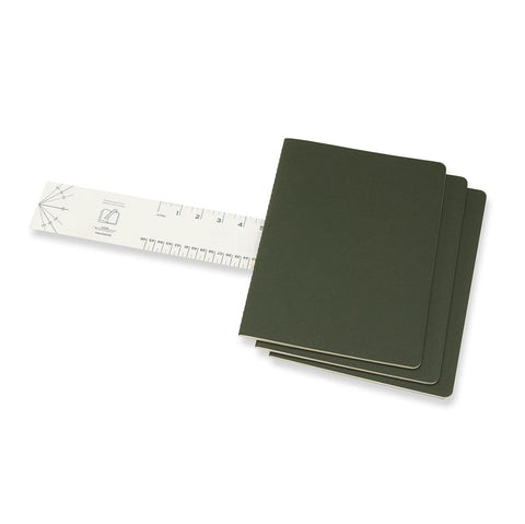 Cahier Notebook - Set of 3 - Ruled - Extra Large - Myrtle Green