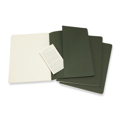 Cahier Notebook - Set of 3 - Ruled - Extra Large - Myrtle Green