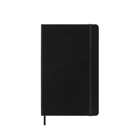 Daily Hard Cover 2025 Diary - Large - Black