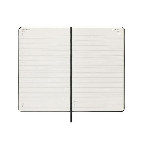 Daily Hard Cover 2025 Diary - Large - Black