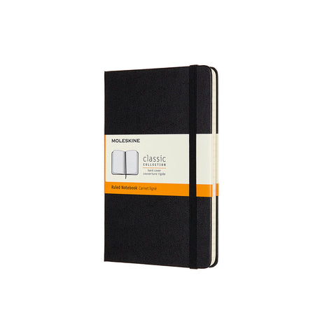 Classic Hard Cover Notebook - Ruled - Medium - Black