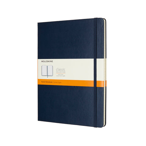 Classic Hard Cover Notebook - Ruled - Extra Large - Sapphire Blue