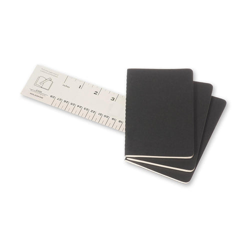 Cahier Notebook - Set of 3 - Dot Grid - Pocket - Black