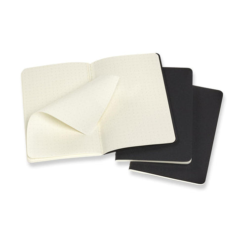 Cahier Notebook - Set of 3 - Dot Grid - Pocket - Black