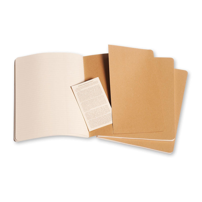 Moleskine Cahier Journal Set of 3 - Kraft
