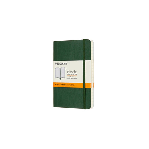 Classic Soft Cover Notebook - Ruled - Pocket - Myrtle Green