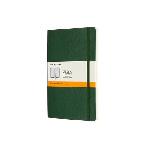 Classic Soft Cover Notebook - Ruled - Large - Myrtle Green