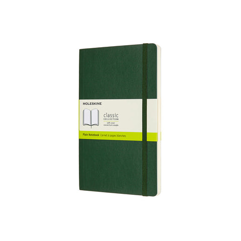 Classic Soft Cover Notebook - Plain - Large - Myrtle Green