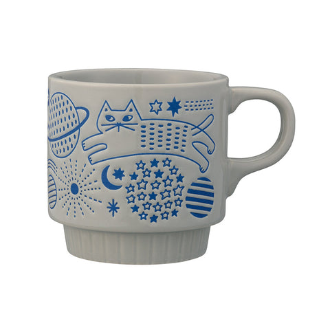 Universe Walking Cat Stackable Mug